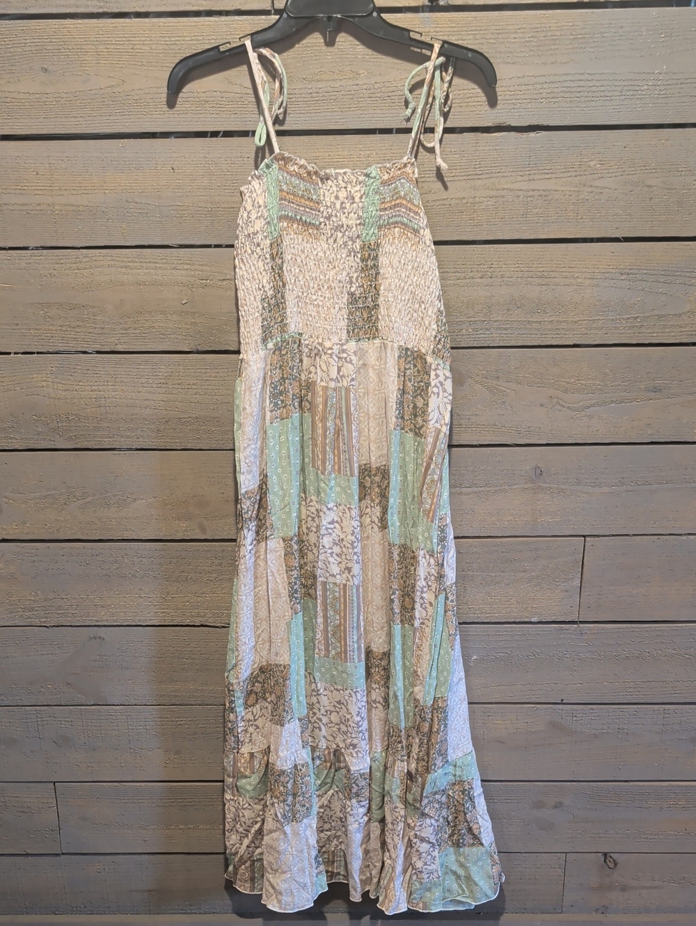 Boho Long Maxie Spaghetti Strap Dress NWOT